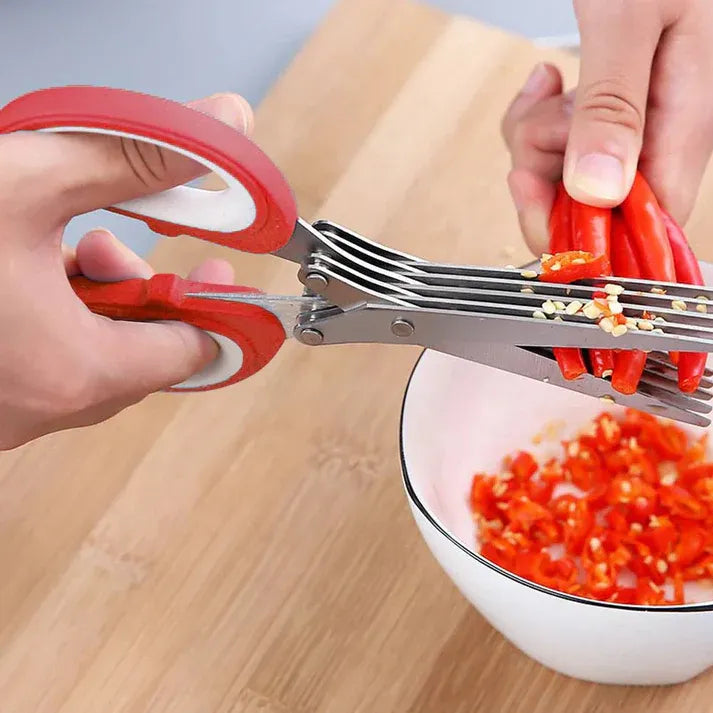 Multi-Layer Vegetable & Herb Chopping Scissor