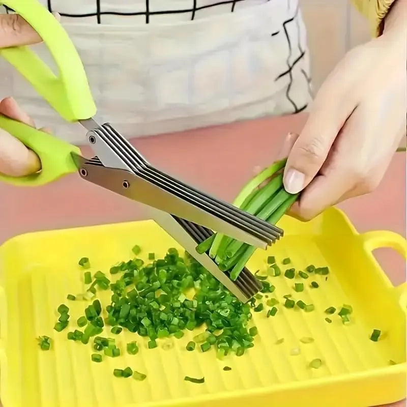 Multi-Layer Vegetable & Herb Chopping Scissor