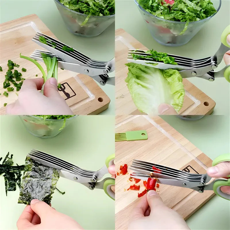 Multi-Layer Vegetable & Herb Chopping Scissor