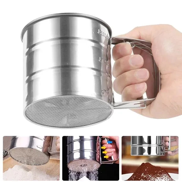 Efficient Stainless Steel Sifter for Fine Flour