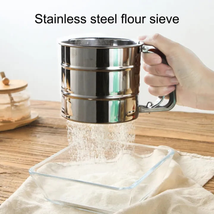 Efficient Stainless Steel Sifter for Fine Flour