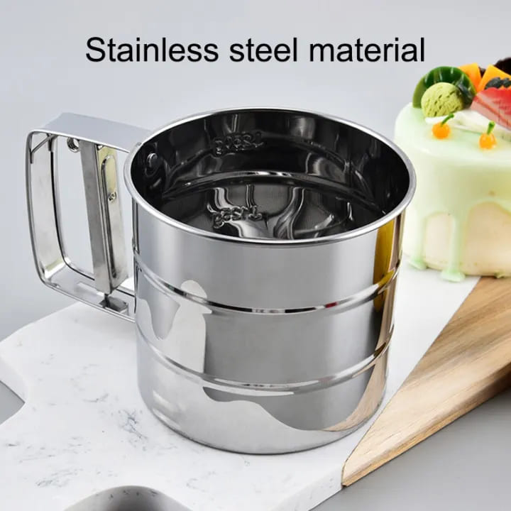 Efficient Stainless Steel Sifter for Fine Flour