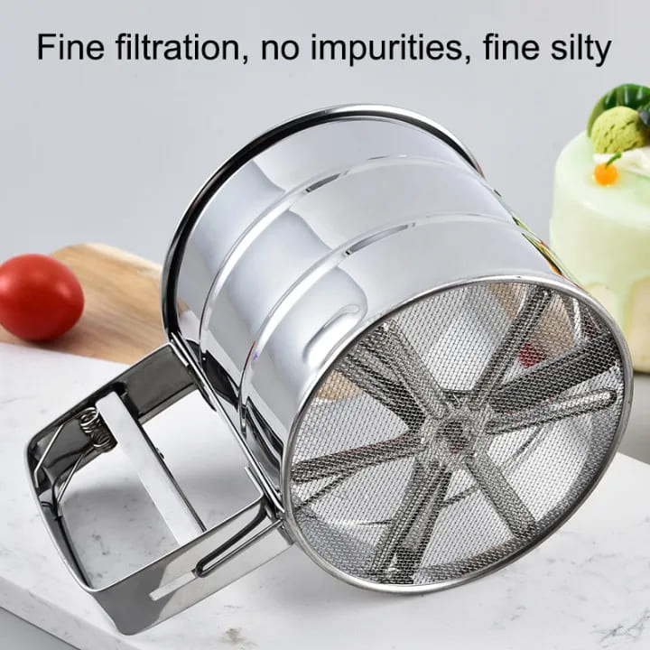 Efficient Stainless Steel Sifter for Fine Flour