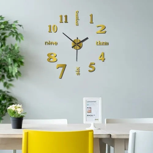 🔥Last Day Promotion 30% OFF⏰3D Wall Decal Decorative Clock (✨FREE SHIPPING)